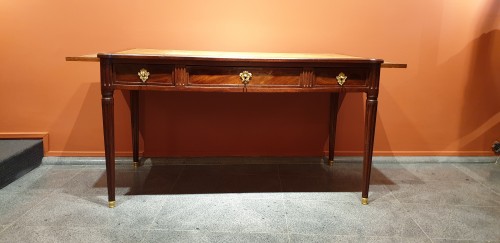 Bureau plat Louis XVI - Mobilier Style 