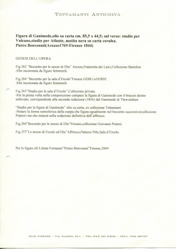 Antiquités - Ganymède - BENVENUTI Pietro (1769 - 1844)