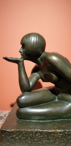 Sculpture Sculpture en Bronze - L'énigme - Maurice Guiraud-Rivière (1881-1947)