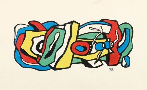 Étude pour une peinture murale, 1952 - Fernand LÉGER (1881- 1955)