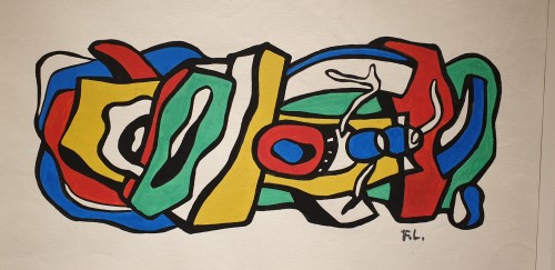 Étude pour une peinture murale, 1952 - Fernand LÉGER (1881- 1955) - Tableaux et dessins Style 