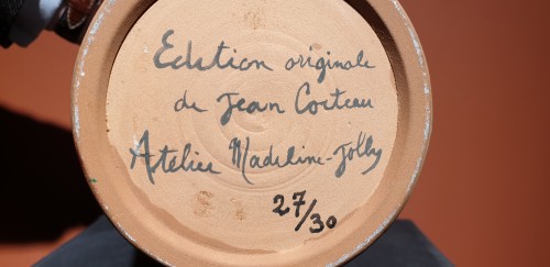 Céramiques, Porcelaines  - Visage 1958 - Jean COCTEAU (1889-1963)