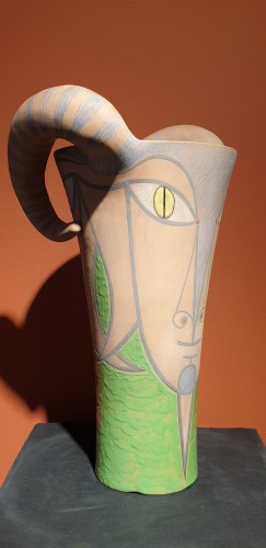 Céramiques, Porcelaines  - Bélier deux faces 1958 - Jean Cocteau (1889-1963)