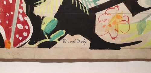 Fleurs exotiques - Raoul Dufy (1877 - 1953) - Tableaux et dessins Style 