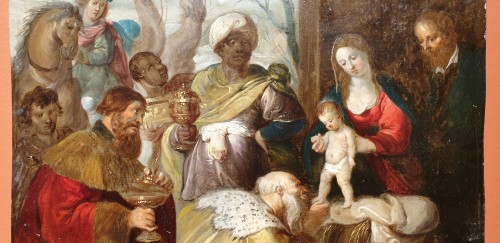 Adoration des Mages - Cornelis I DE BAELLIEUR (1607-1671) - Castellino Fine Arts