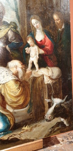 XVIIe siècle - Adoration des Mages - Cornelis I DE BAELLIEUR (1607-1671)