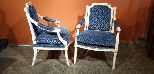 Suite de 4 fauteuils Louis XVI - Louis XVI
