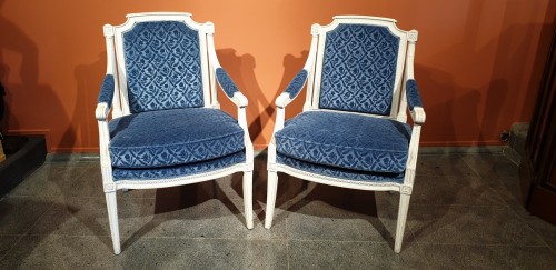 Louis XVI - Suite de 4 fauteuils Louis XVI