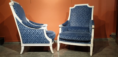 Sièges Fauteuil & Bergère - Paire de bergères Louis XVI