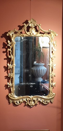 English mirror in gilded wood - Mirrors, Trumeau Style Louis XV