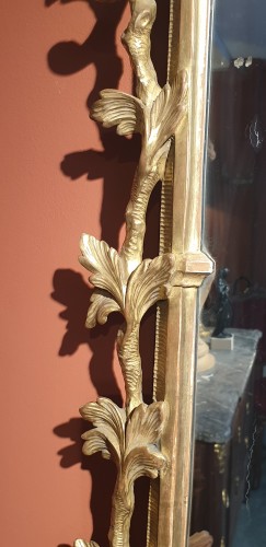 Mirrors, Trumeau  - English mirror in gilded wood