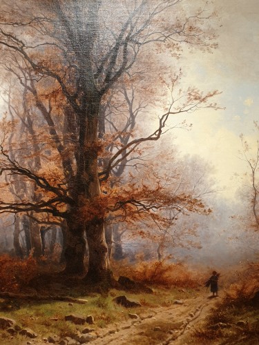 Autumnal landscape - Eugène Gustave Castan - (1823 - 1892) - 