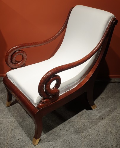 Seating  - Large Russian mahogany armchair
