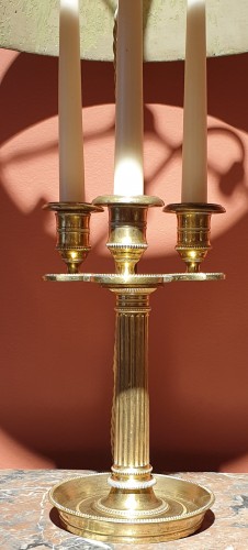 XVIIIe siècle - Lampe bouillotte fin 18e