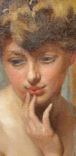  - Portrait de jeune femme - Frédéric Dufaux (1852 - 1943)