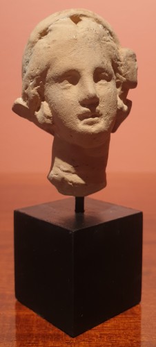  - Hellenistic terra-cotta head of a woman 