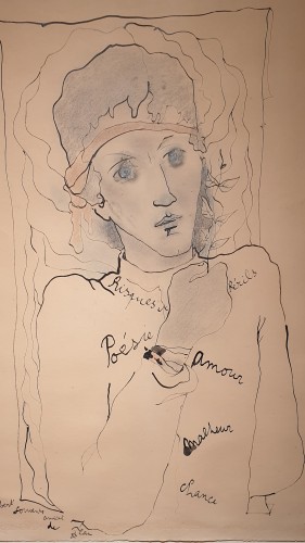 Young man with headband - Jean Cocteau (1889 - 1963)