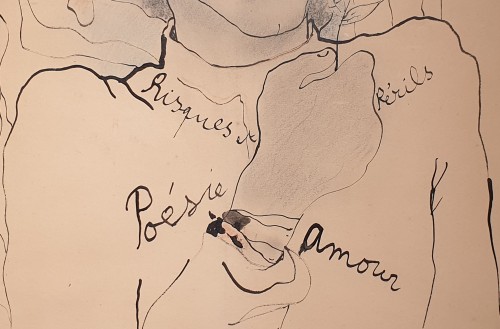 Tableaux et dessins Dessin, Aquarelle & Pastel - Jeune homme au bandeau - Jean Cocteau (1889 - 1963)