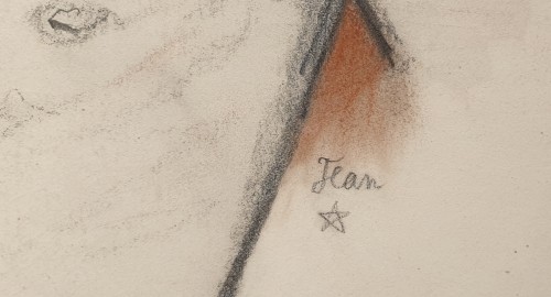 Faune Attentif - Jean Cocteau (1889 - 1963) - Tableaux et dessins Style 