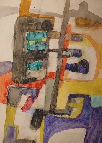 Tableaux et dessins Dessin, Aquarelle & Pastel - Composition 1951 - Maurice Estève (1904 - 2001)