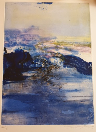 Gravures et livres anciens  - Composition 1981 - Zao Wou-Ki (1920 - 2013)