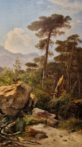 Paysage France/Italie - Carlo Marko (1822 - 1891) - 