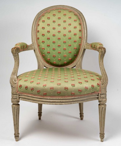 Transition - A Suite of Transition Four Armchairs stamped P. Bernard