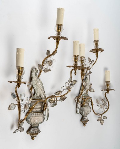 A Pair of Maison Baguès Wall-Lights - 