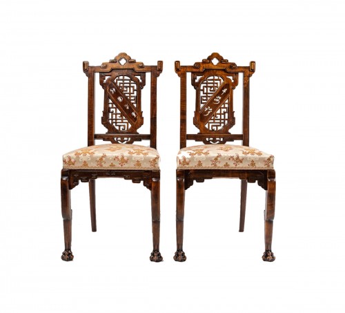 A Pair of Chairs Signed Viardot