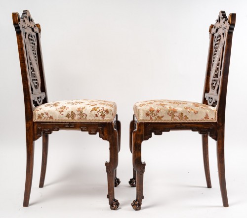 Seating  - A Pair of Chairs Signed Viardot