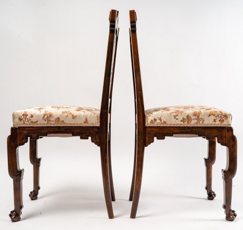 A Pair of Chairs Signed Viardot - 