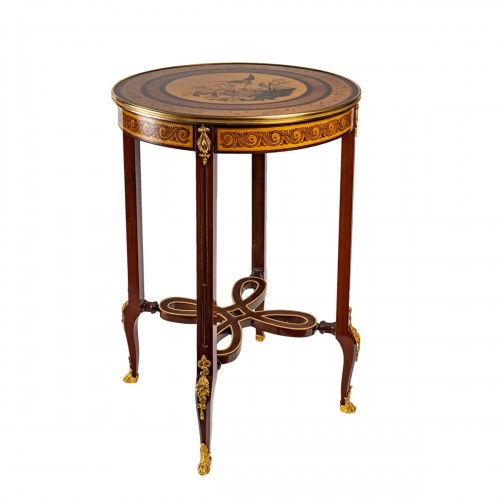 A Marquetry Gueridon Table