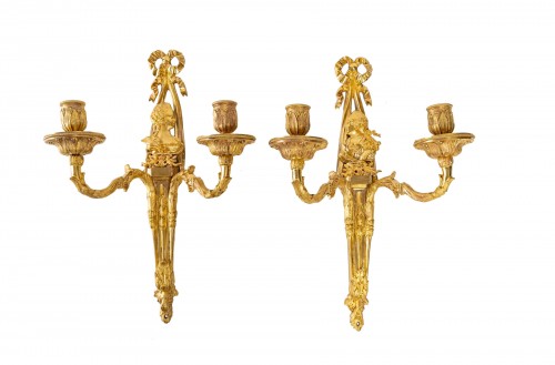 Paire d'appliques d'époque Louis XVI