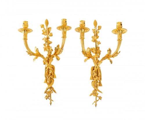 A Louis XVI Pair of Wall - Lights