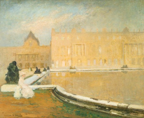Lucien-Victor Guirand de Scevola (1871 - 1950)  -  Le bassin dans le parc - Paintings & Drawings Style 