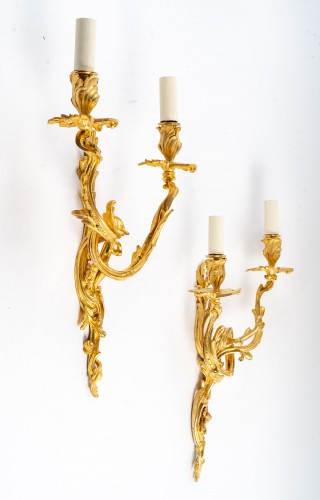 Lighting  - A Pair of Napoleon III Wall-Lights