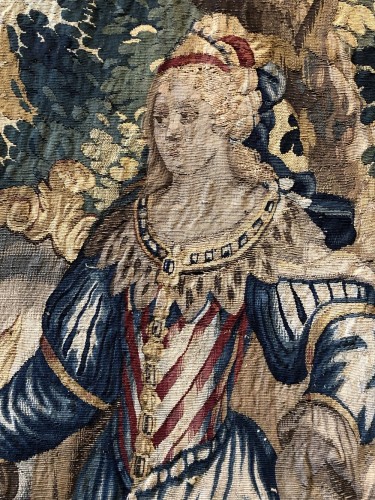 Ulysse et Circé, Fragment de tapisserie de la suite de l'histoire d'Ulysse, France XVIIe siècle - 