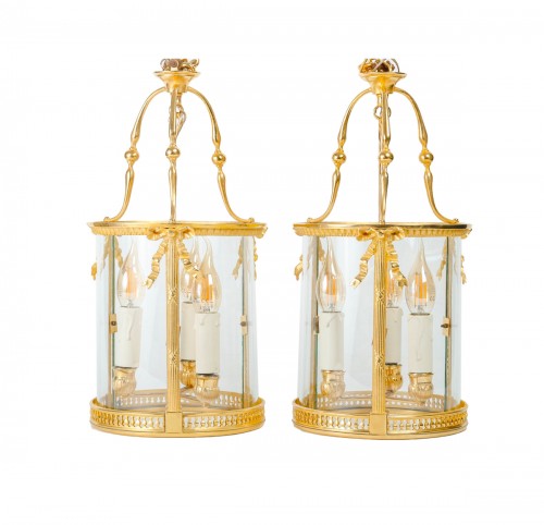 A Pair of Lanterns in Louis XVI Style.