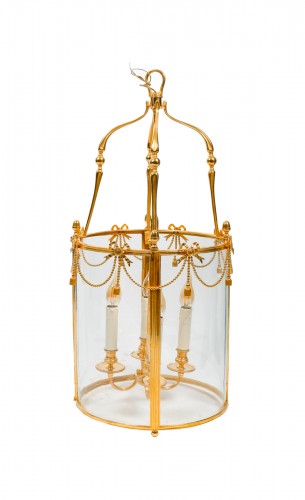 Lanterne en bronze doré, époque Napoléon III