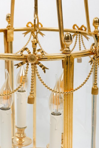 Lanterne en bronze doré, époque Napoléon III - Catel Antiquités
