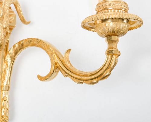 A Suite of Seven Napoléon III Wall - Lights in Louis XVI Style - Lighting Style Napoléon III