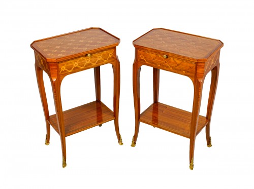 A Pair of late 19th century Bedside Tables