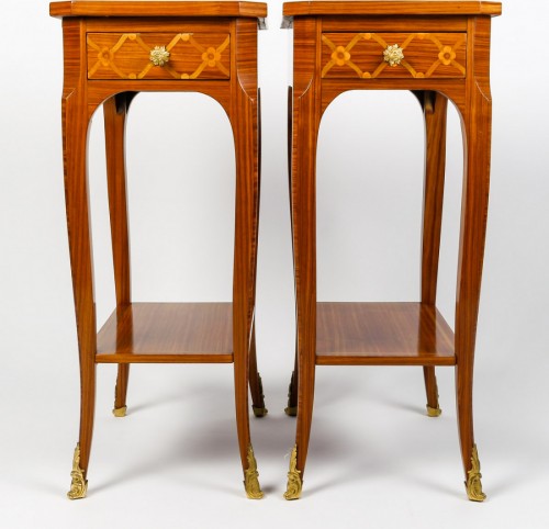 Furniture  - A Pair of late 19th century Bedside Tables