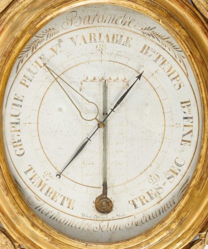 Baromètre - thermomètre d'époque Louis XVI  - Objet de décoration Style Louis XVI
