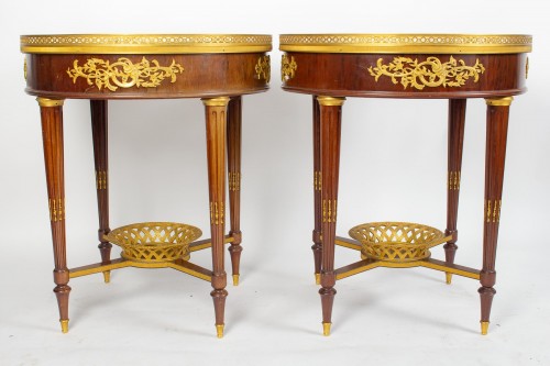 A Pair of Bouillotte Tables - Furniture Style 