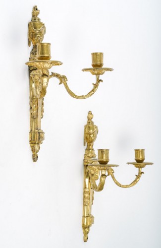 Lighting  - A Louis XVI Pair of Wall - Lights