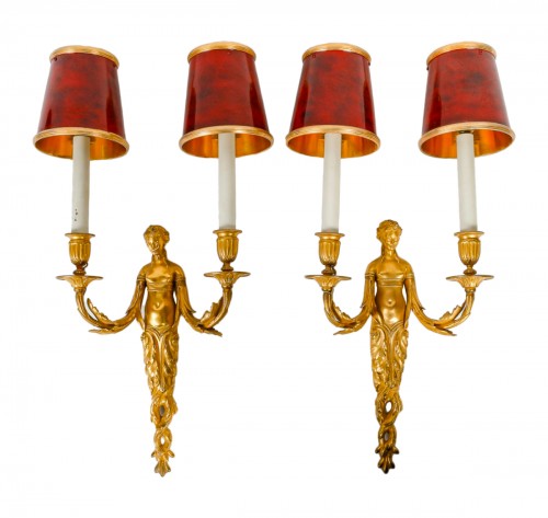 A Napoleon III Period  Pair of Wall - LIght in Louis XVI Style