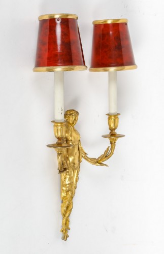 A Napoleon III Period  Pair of Wall - LIght in Louis XVI Style - Lighting Style Napoléon III