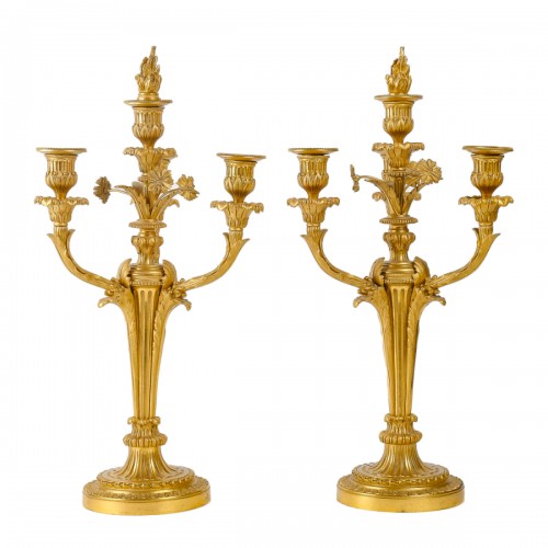 Paire de candélabres d'époque Napoléon III
