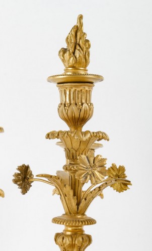 Luminaires Bougeoirs et Chandeliers - Paire de candélabres d'époque Napoléon III
